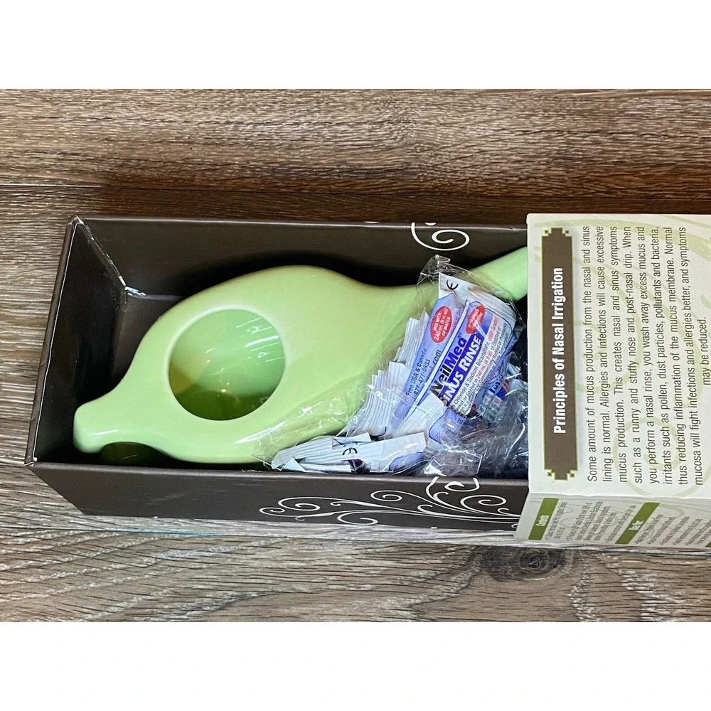 NeilMed Classic Porcelain Neti Pot Allergy Relief